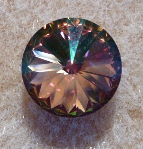 SWAROVSKI 1122 Rivoli 18mm Purple Haze foiled